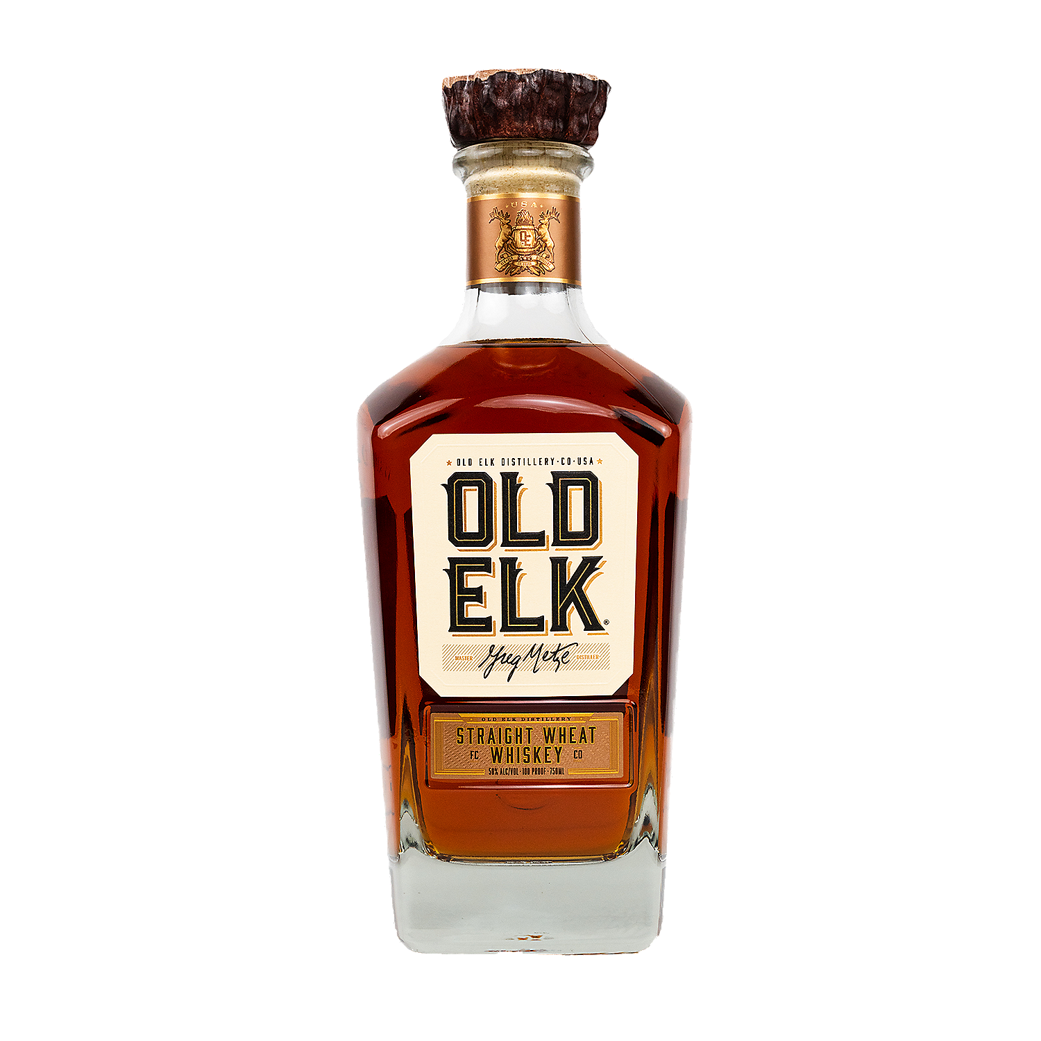 Old Elk Straight Wheat Whiskey 5 Yr 100 750ml