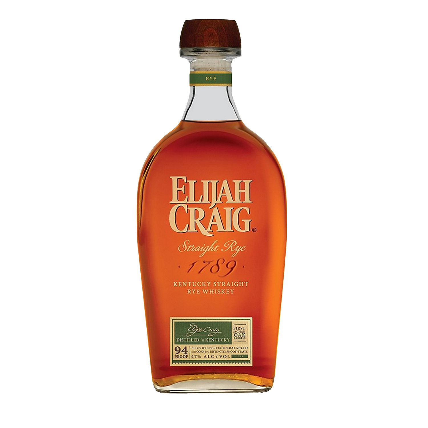 Elijah Craig Straight Rye Whiskey 94 750ml