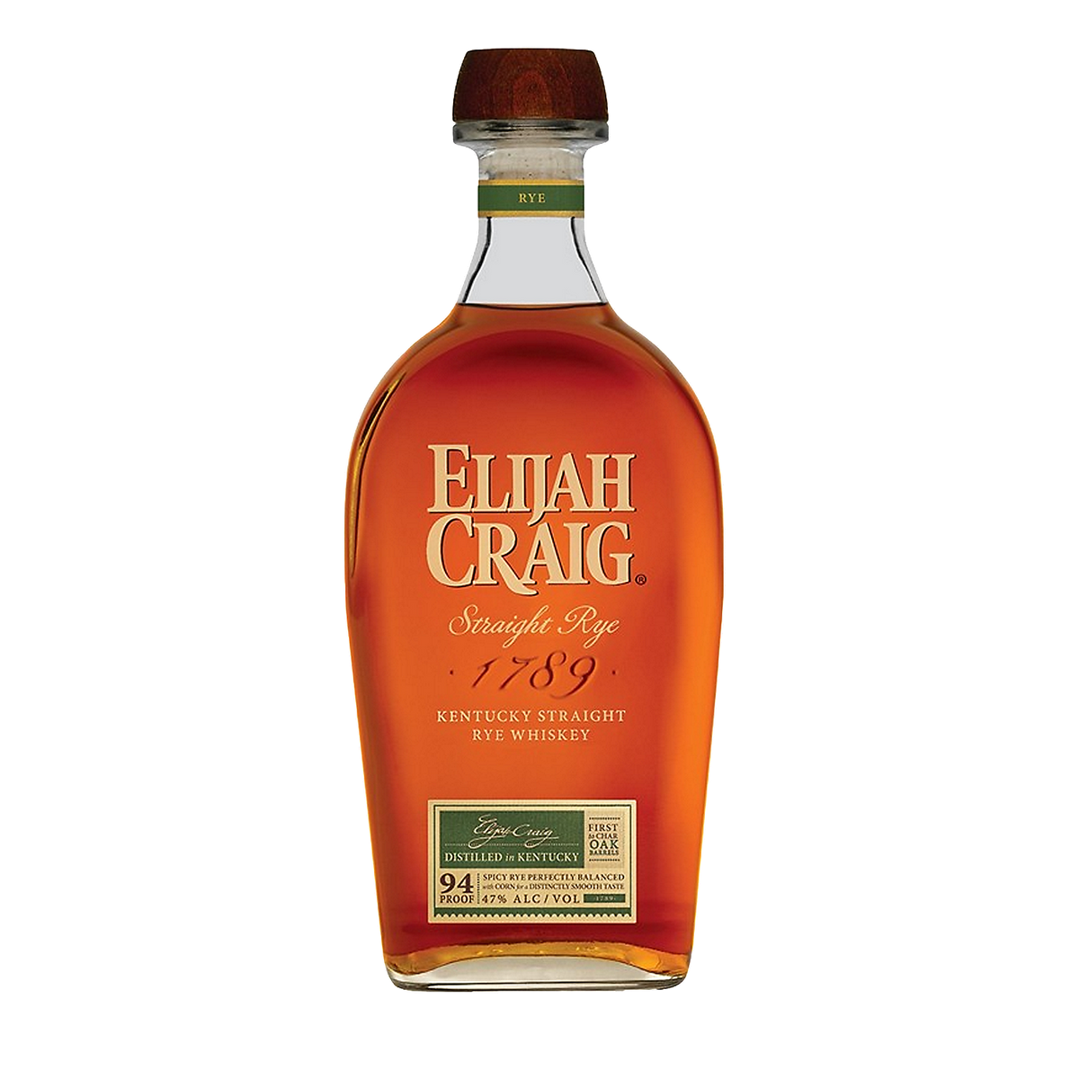 Elijah Craig Straight Rye Whiskey 94 750ml