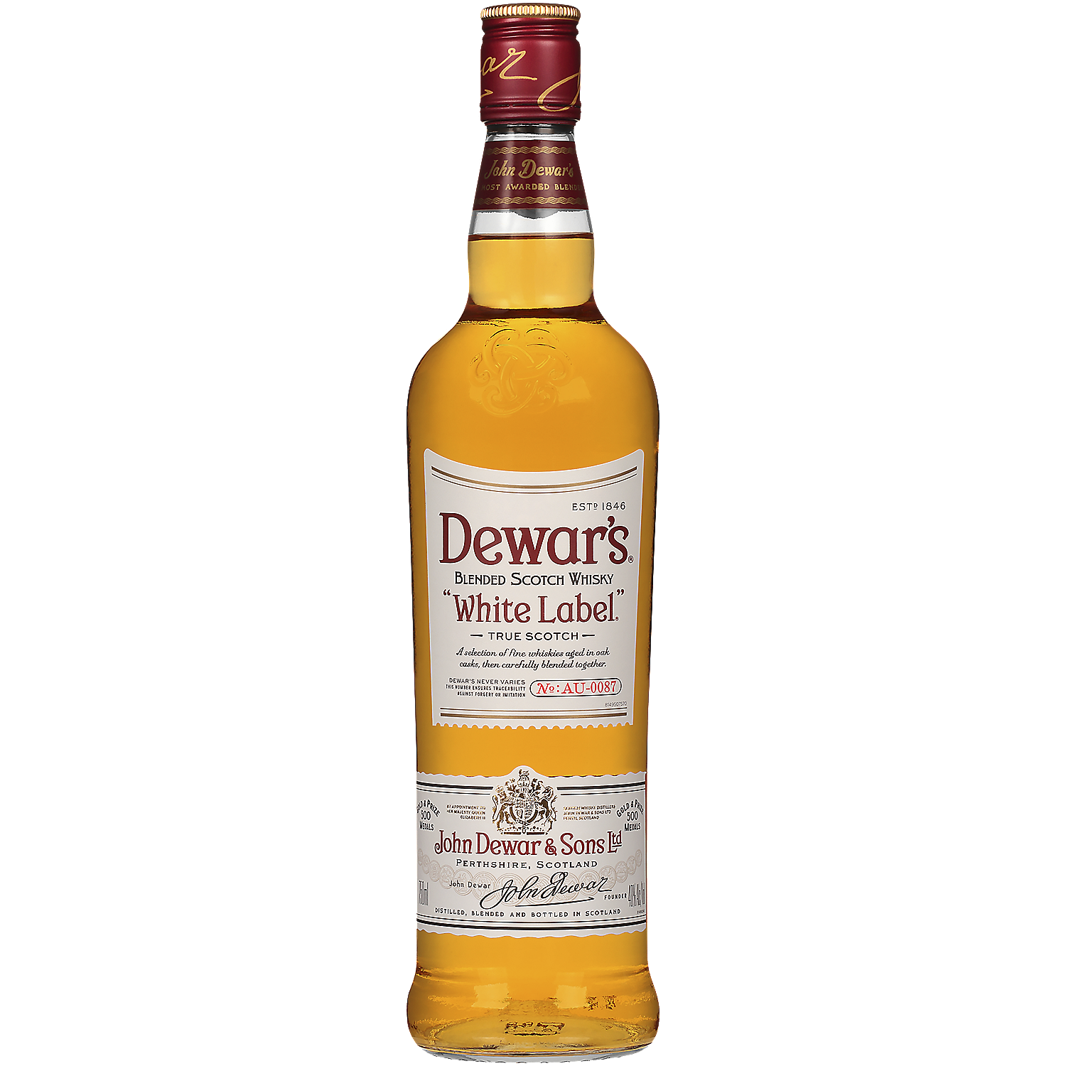 Dewar'S Blended Scotch White Label 80 750ml