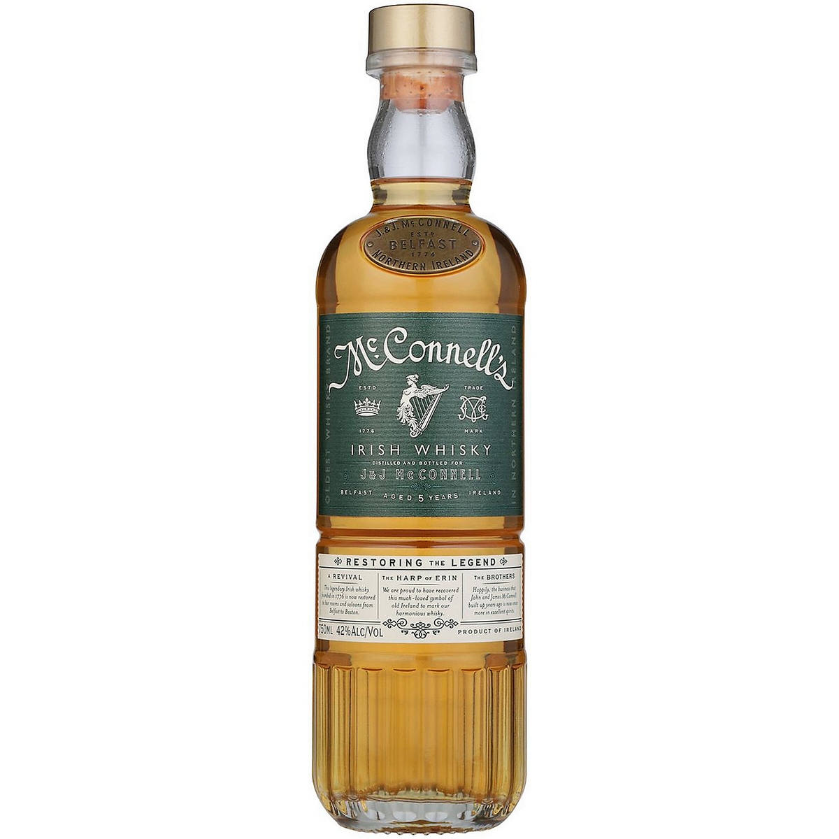 Mcconnell'S Blended Irish Whiskey 5 Yr 84 750ml