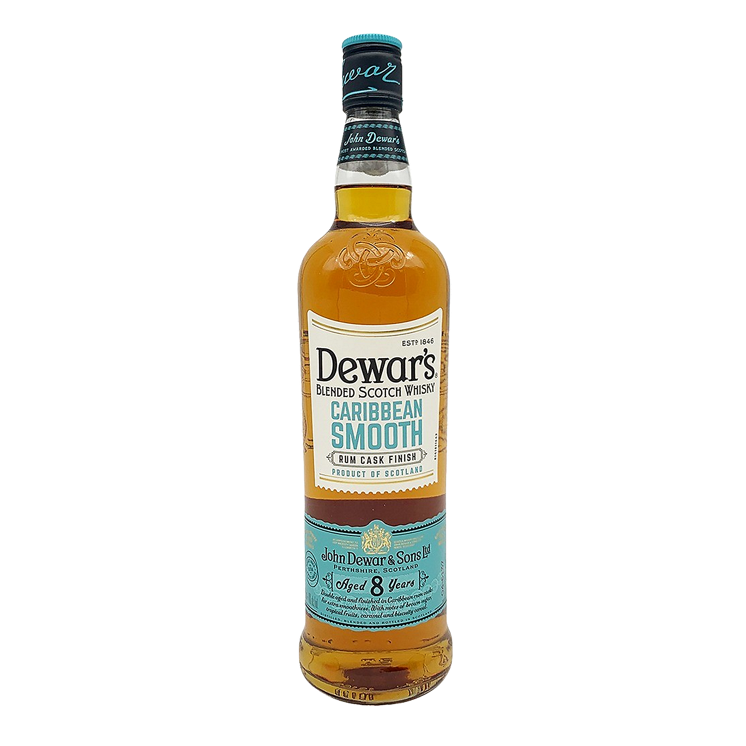 Dewar'S Blended Scotch Caribbean Smooth Rum Cask Finish 8 Yr 80 750ml