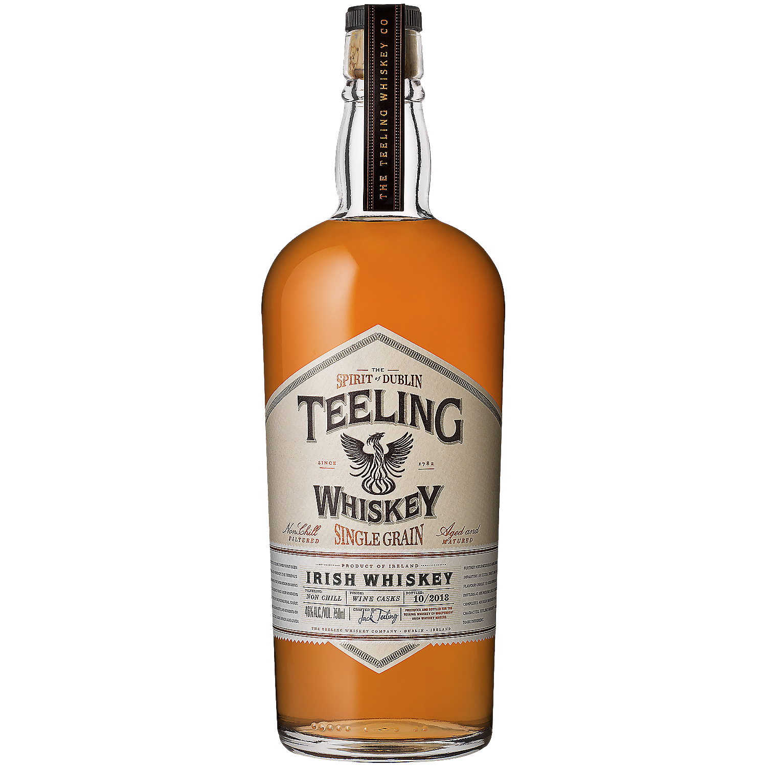 Teeling Single Grain Irish Whiskey 5 Yr 92 W/ Tubes 750ml