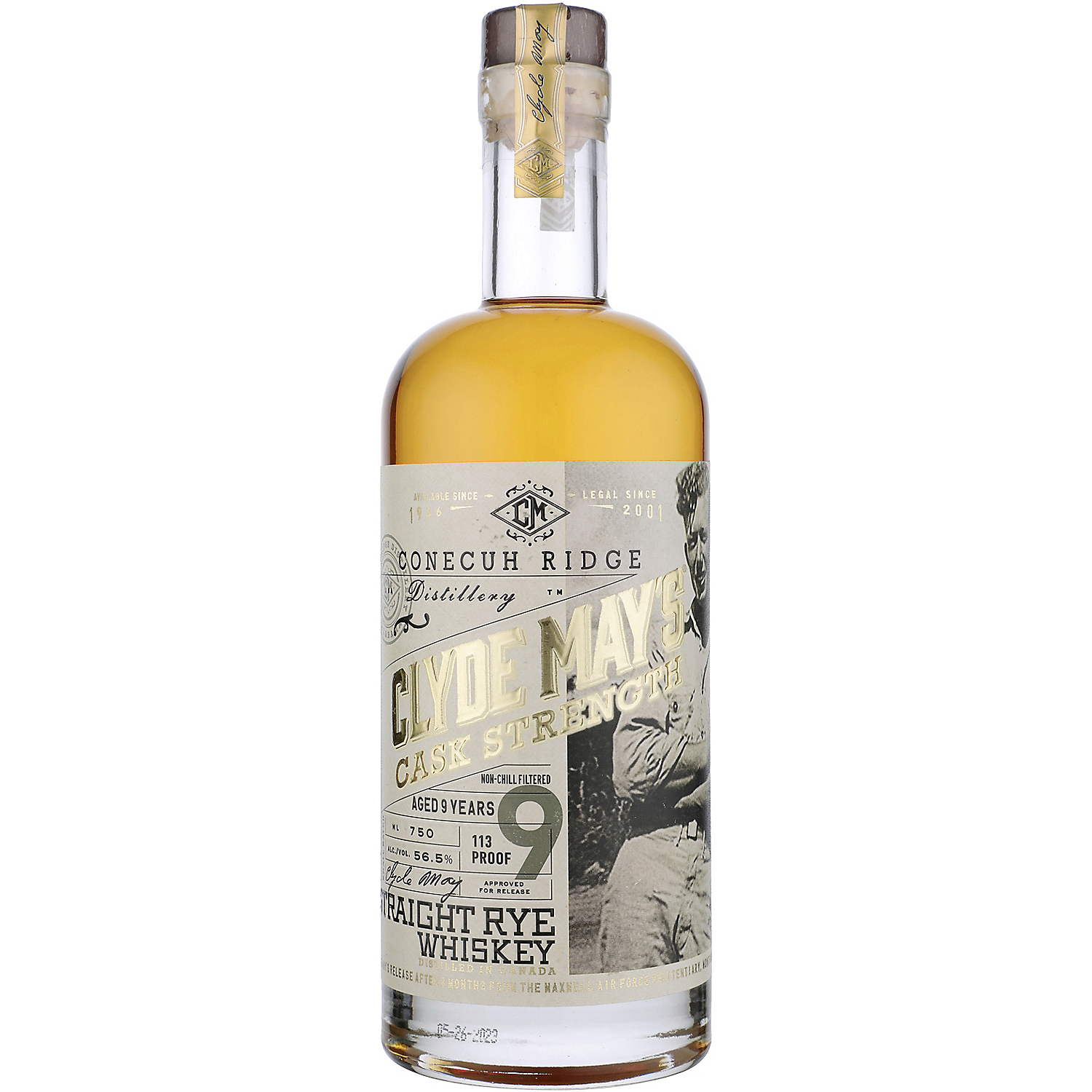 Clyde May'S Canadian Rye Whisky Cask Strength 9 Yr 113 750ml