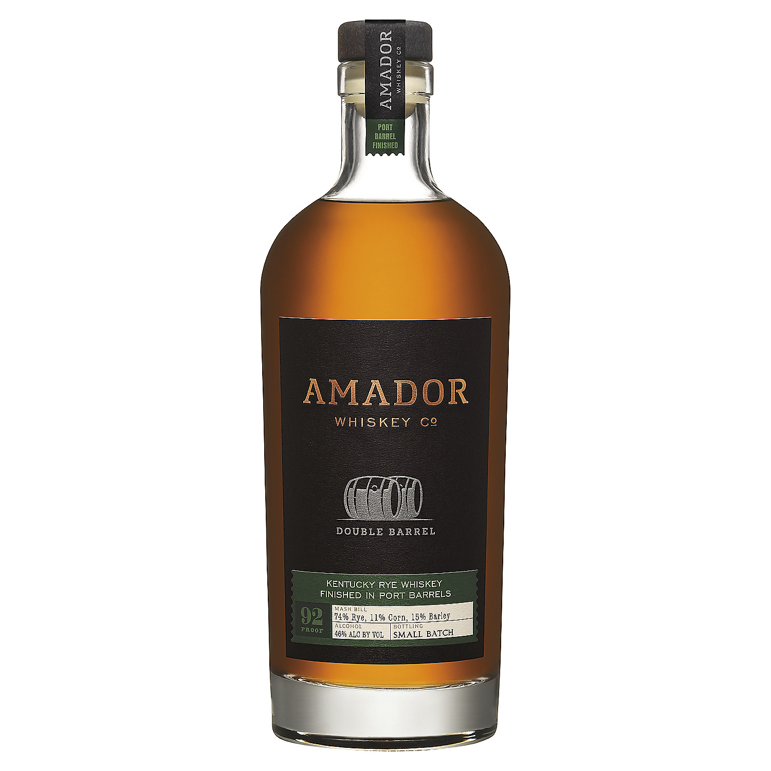 Amador Whiskey Co. Rye Whiskey Double Barrel Port Barrel Finished 92 750ml