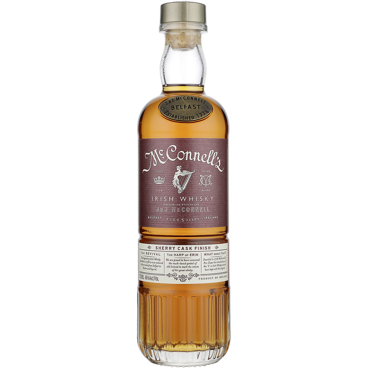 Mcconnell'S Blended Irish Whiskey Sherry Cask Finish 5 Yr 92 750ml