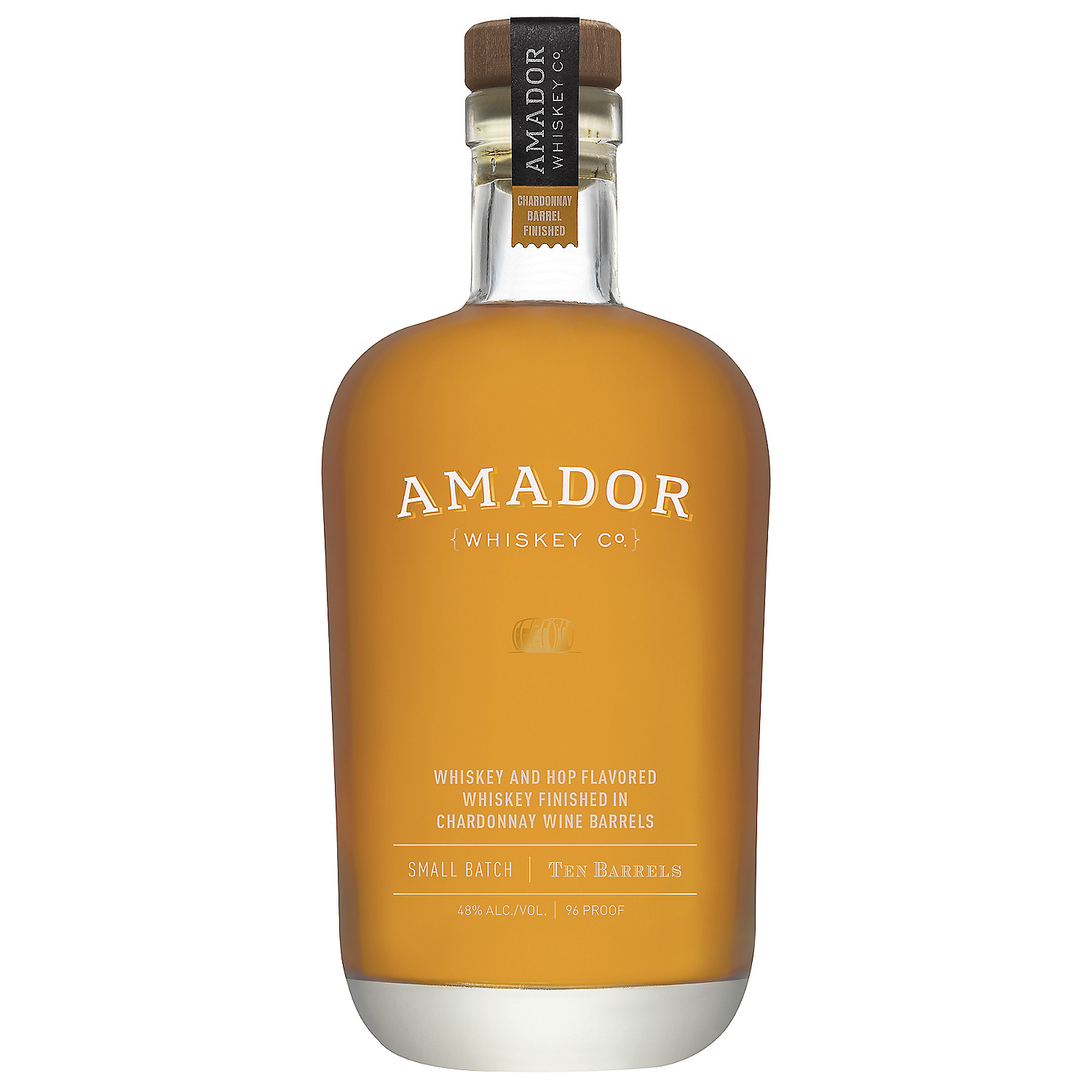 Amador Whiskey Co. Straight Hop Flavored Whiskey Ten Barrels California Small Batch 96 750ml