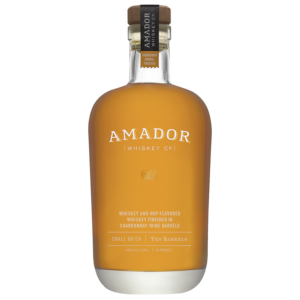 Amador Whiskey Co. Straight Hop Flavored Whiskey Ten Barrels California Small Batch 96 750ml