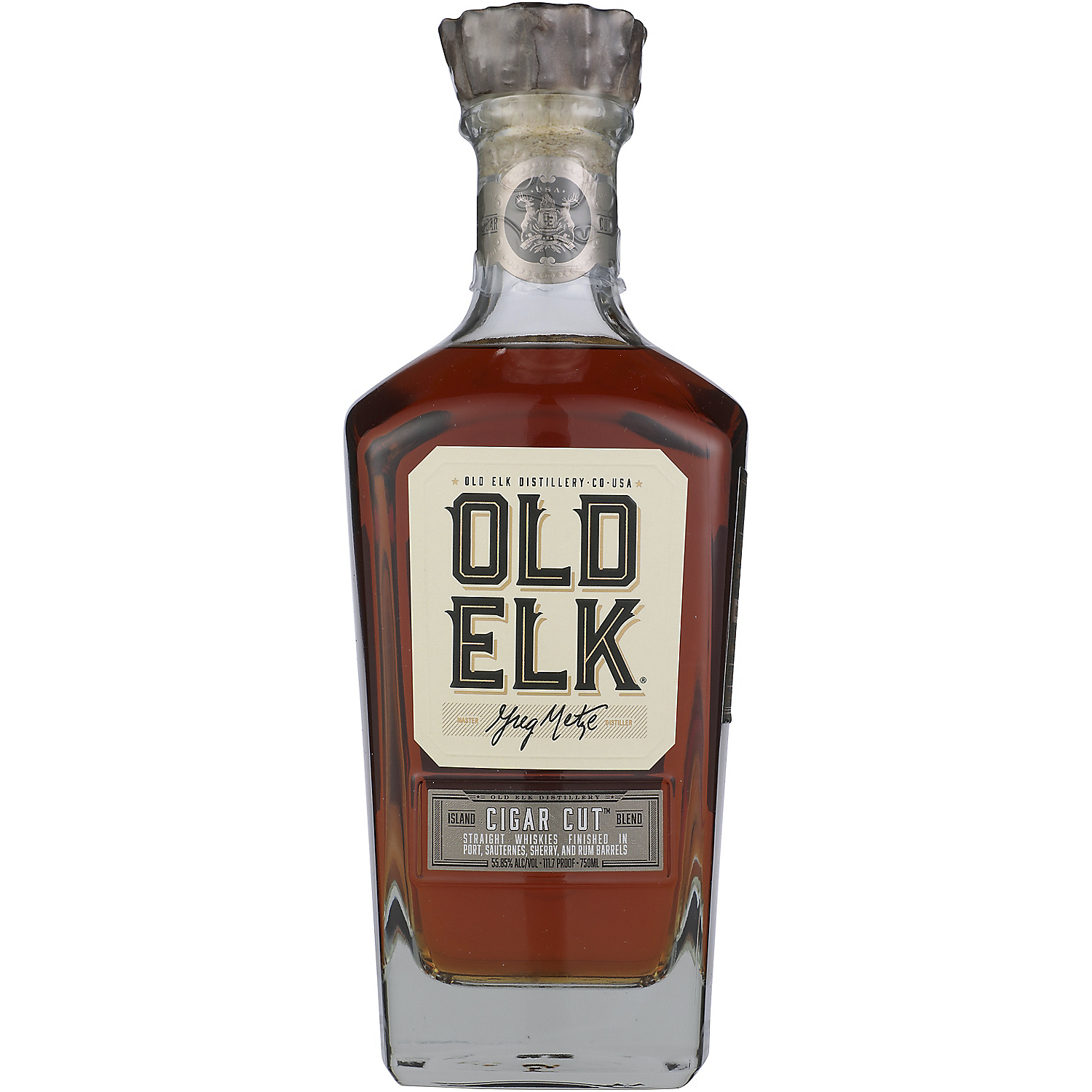 Old Elk Blended American Whiskey Cigar Cut Island Blend 111.7 750ml