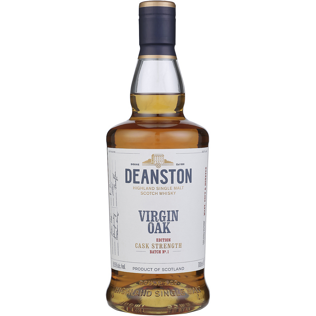 Deanston Single Malt Scotch Cask Strength 2023 Edition Virgin Oak Batch No 1 117 700ml