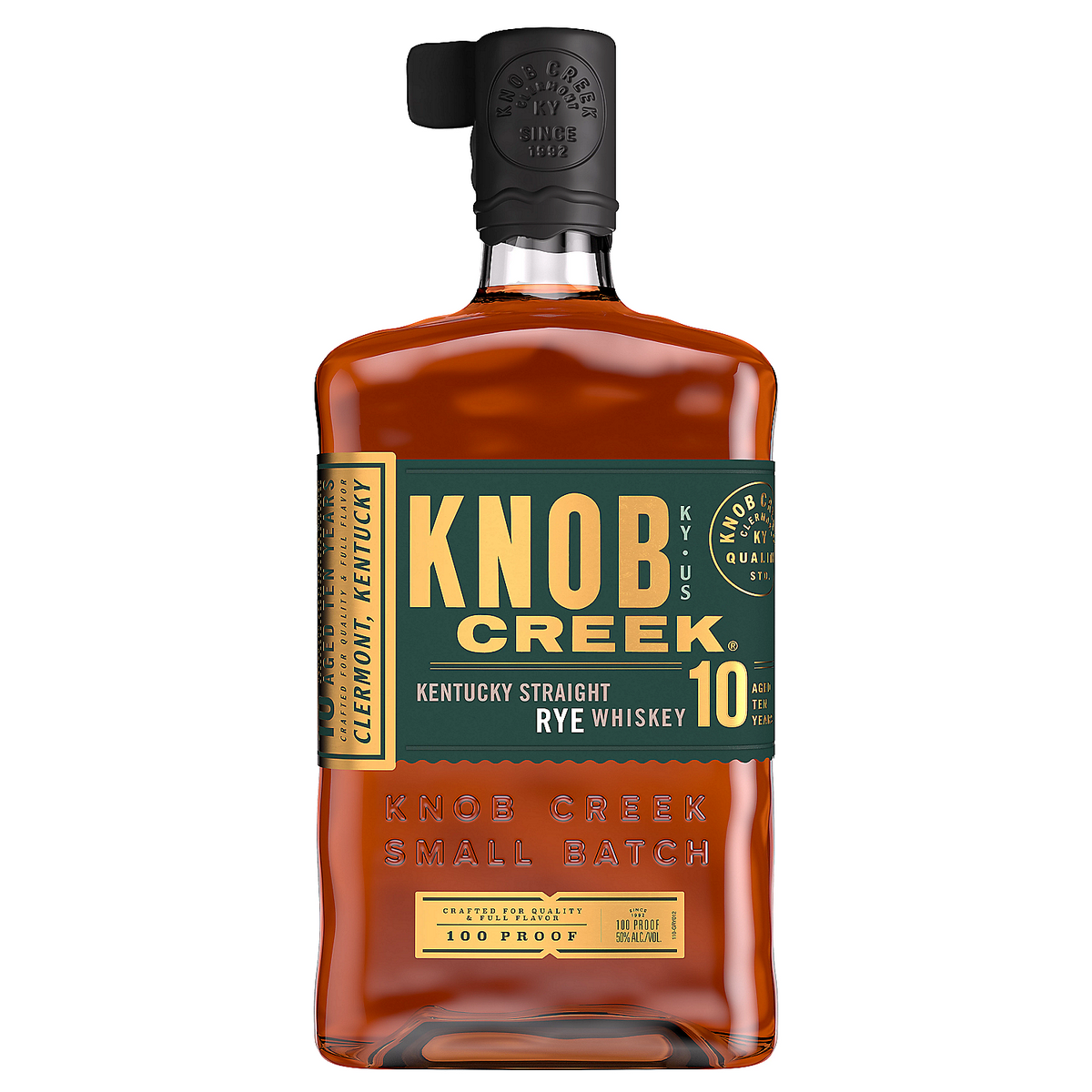 Knob Creek Straight Rye Whiskey Small Batch 10 Yr 100 750ml