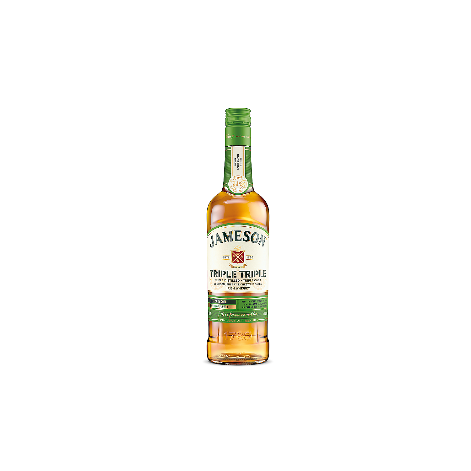 Jameson Blended Irish Whiskey Triple Triple 80 750ml