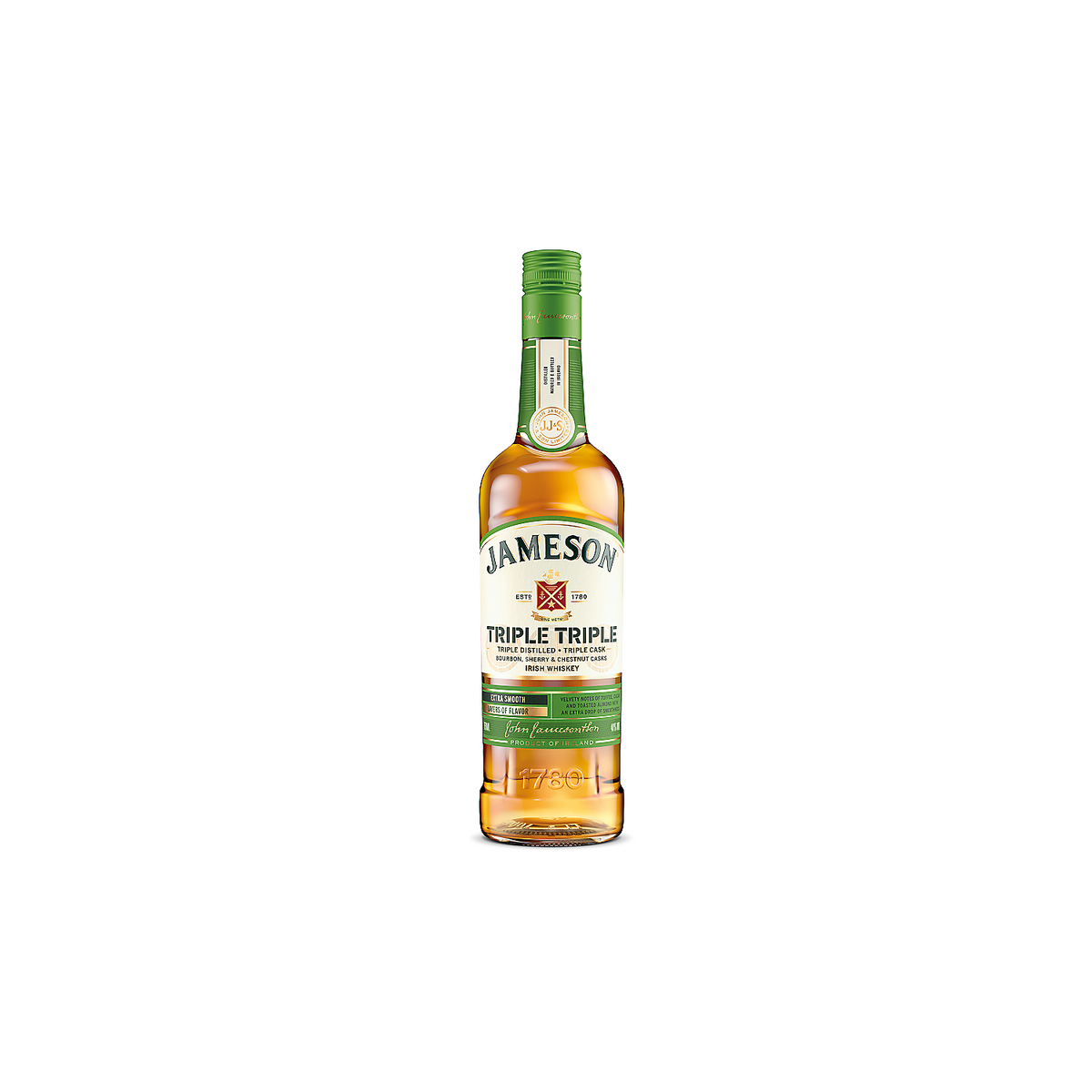 Jameson Blended Irish Whiskey Triple Triple 80 750ml