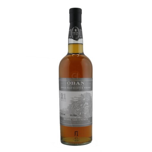 Oban Single Malt Scotch Whiskey 21 Years Old  Limited Release Natural Cask Strength 750ml